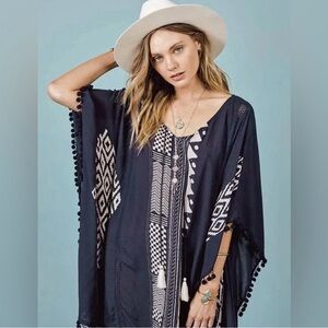Lovestitch Navy and White Kaftan